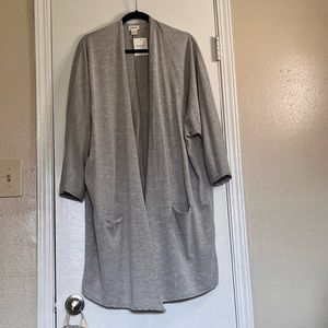 Plus Size Gray Kimono